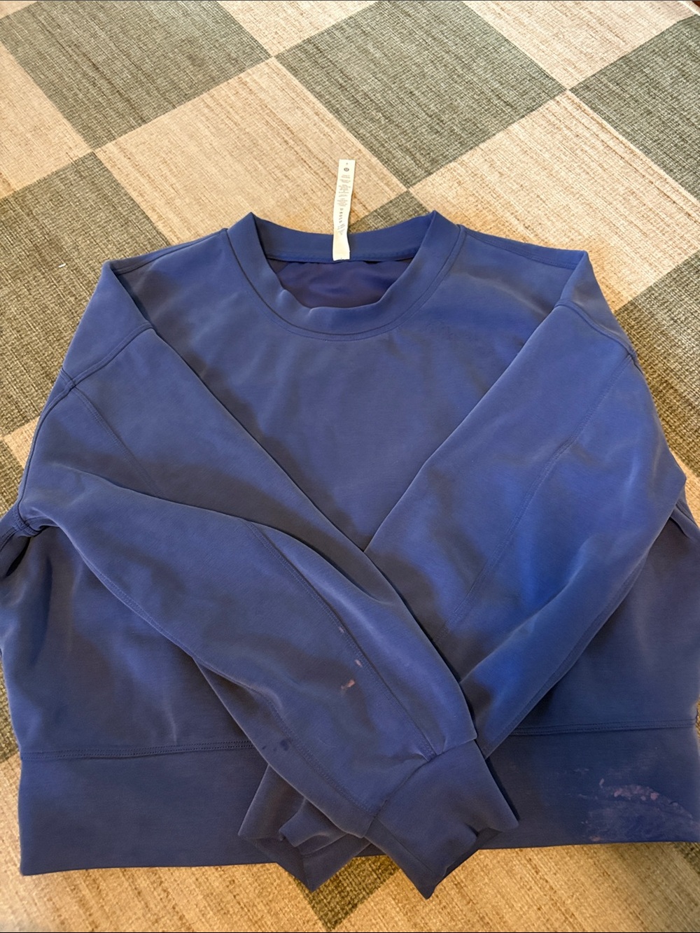 Lululemon Size 6 Midnight Blue Crewneck Sweatshirt
